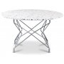 Terrazzo rundt sofabord 80 cm - Cosmos Terrazzo & understel Star i krom