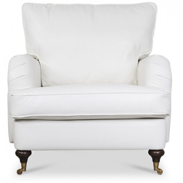 Howard Watford deluxe Lnestol - Hvidt PU