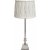 Linn Pliss Stitch bordlampe - Offwhite/krom - 66 cm