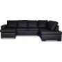 Solna U-sofa D3A - Bonded Lder