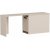 Akser skrivebord 180 x 47 cm - Lys valnd/beige