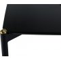Spisebord Pelle 190x90 cm - Sortbejdset eg / Messing