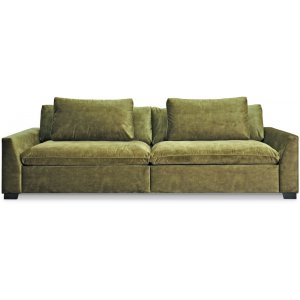 Gabby 3-personers sofa - Mossgrn Velvet