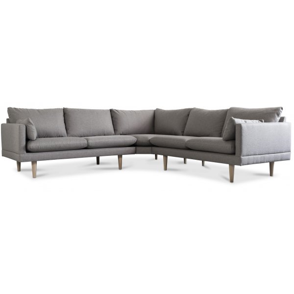 Kleo hjrnesofa 5-pers. - Lysegr
