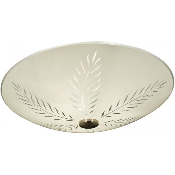 Plafond Palmeblad - Hvid/stl