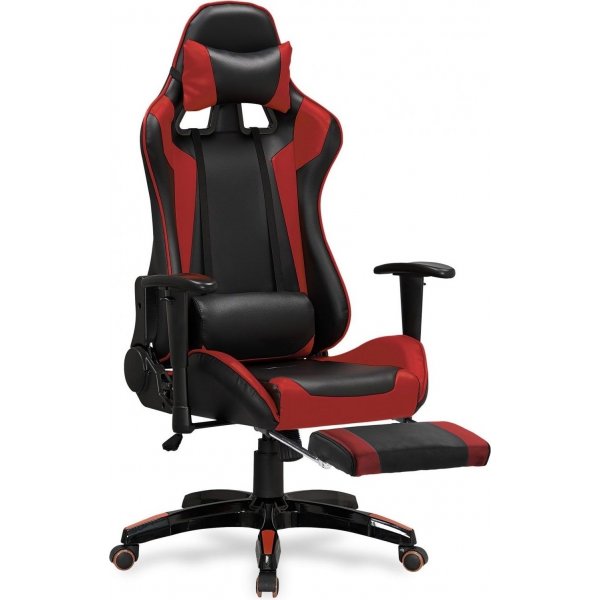 Jayde gaming stol Deluxe - Sort/rd