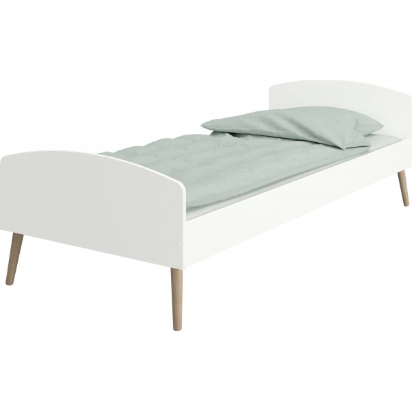 Softline seng 90 x 200 cm - Hvid