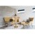 Bolzano Sofabord 70 x 70 cm - Imiteret marmor/messing