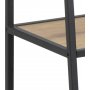 Seaford stigehylde 77x138 cm - Eg/sort