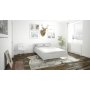 Style sengeramme 140 x 200 cm - Hvid