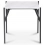 Accent sofabord 50 - Hvid marmor / Sort