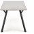 Valarauk spisebord 140 cm - Lysegr/sort