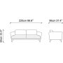 Giza 3-personers sofa - Gr