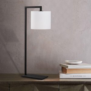 Profil bordlampe - Hvid/sort