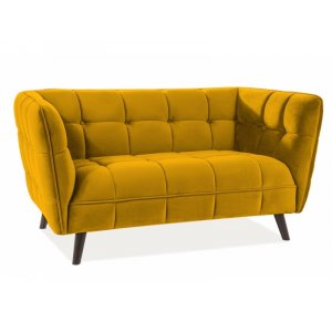 Renae 2-personers sofa i gult fljl