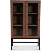 Carl vitrineskab (Highboard) - Brunbejdset eg Carl vitrineskab (Highboard) - Brunbejdset eg