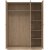 Billund garderobe med 3 lger - Hickory