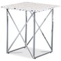 Terrazzo sidebord 50x50 cm - Terrazzo Cosmos & chassis Paladium i krom