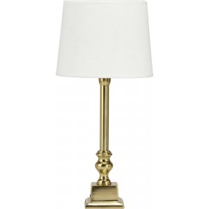 Linn bordlampe - Hvid/guld