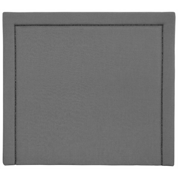 London sengegavl med nitter B180 cm - Grbeige