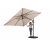 Marbella sandfarvet parasol 300x300 cm