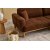 Reims 3-personers sofa - Brun/kobber