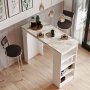 Style barbord 120 x 51,6 cm - Hvid/marmor
