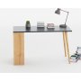 Sally skrivebord 120x60 cm - Antracit/eg