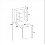 Sedir skrivebord 59x90 cm - Hvid