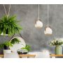 Sljfe loftslampe - Hvid/brun/slv