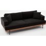 Liva 3-personers sofa - Antracit/kobber
