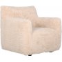 Fluffy beige lnestol