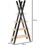 Tipi reol 180 cm - Wotan eg/sort