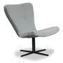 Spekerd designer lnestol - Lysegr (Fljl) / Sort