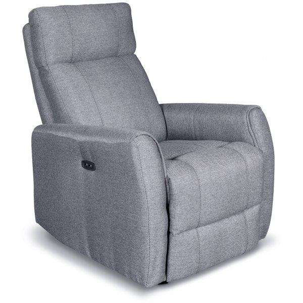Enjoy Elof El-Recliner - Lysegrt stof