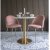 Bolzano Spisebord - Imiteret marmor/messing - 70 + Pletfjerner til mbler