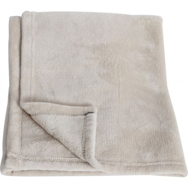Fleece plaid 80 x 100 cm - Beige