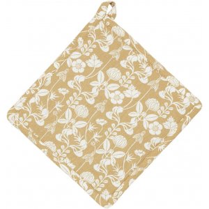 Min grydelapp 22 x 22 cm - Beige gul