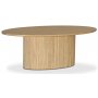 Nova ovalt sofabord 125 cm - Whitewash