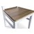 Dalarös spisebordsstol med sæde i egetræ og kryds i ryggen - Hvid/olieret Eg + Møbelfødder