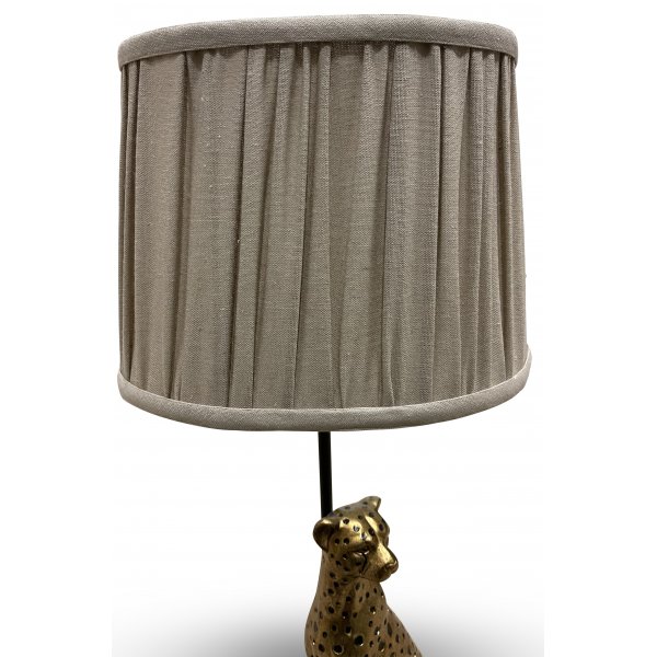 Belina lampeskrm i groft hr - Beige