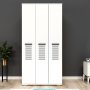 Asimo garderobe 90 x 45 x 183 cm - Hvid
