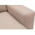 Berlin divan sofa med metal ben hjre - Creme