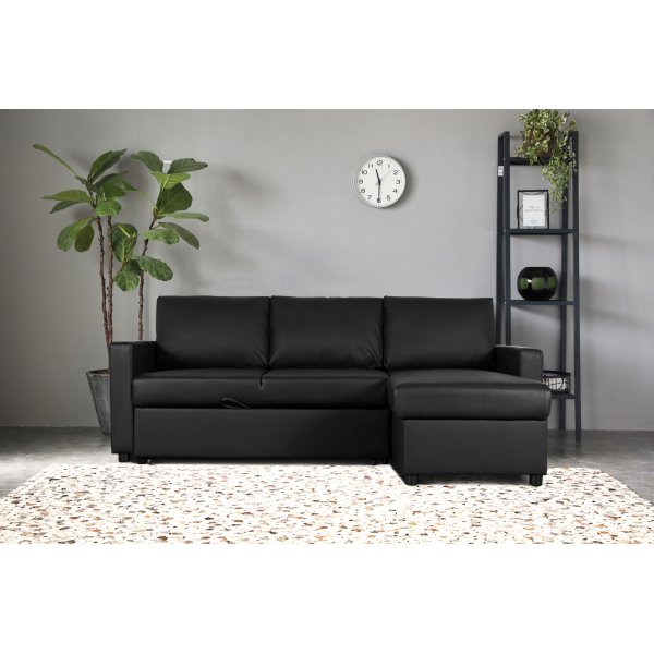 Dream sovesofa med opbevaring (divansofa) - Antracit (ecolder)