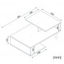 Concetta sofabord 90 x 60 cm - Hvid