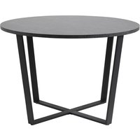 Amble rundt spisebord Ø110 cm - Sort/Marmor Amble rundt spisebord Ø110 cm - Sort/Marmor