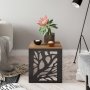 Tonga sidebord 44,5 x 44,5 cm - Valnd/sort