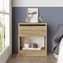 Luvio sengebord 26 - Eg/sort