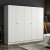Larett garderobe 225x52x190 cm - Hvid