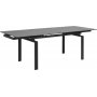 Huddersfield spisebord 160-240 cm - Sort